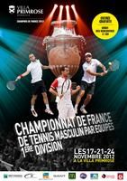 Championnat de France de tennis masculin par équipe 2013. Du 17 au 24 novembre 2012 à Bordeaux. Gironde. 